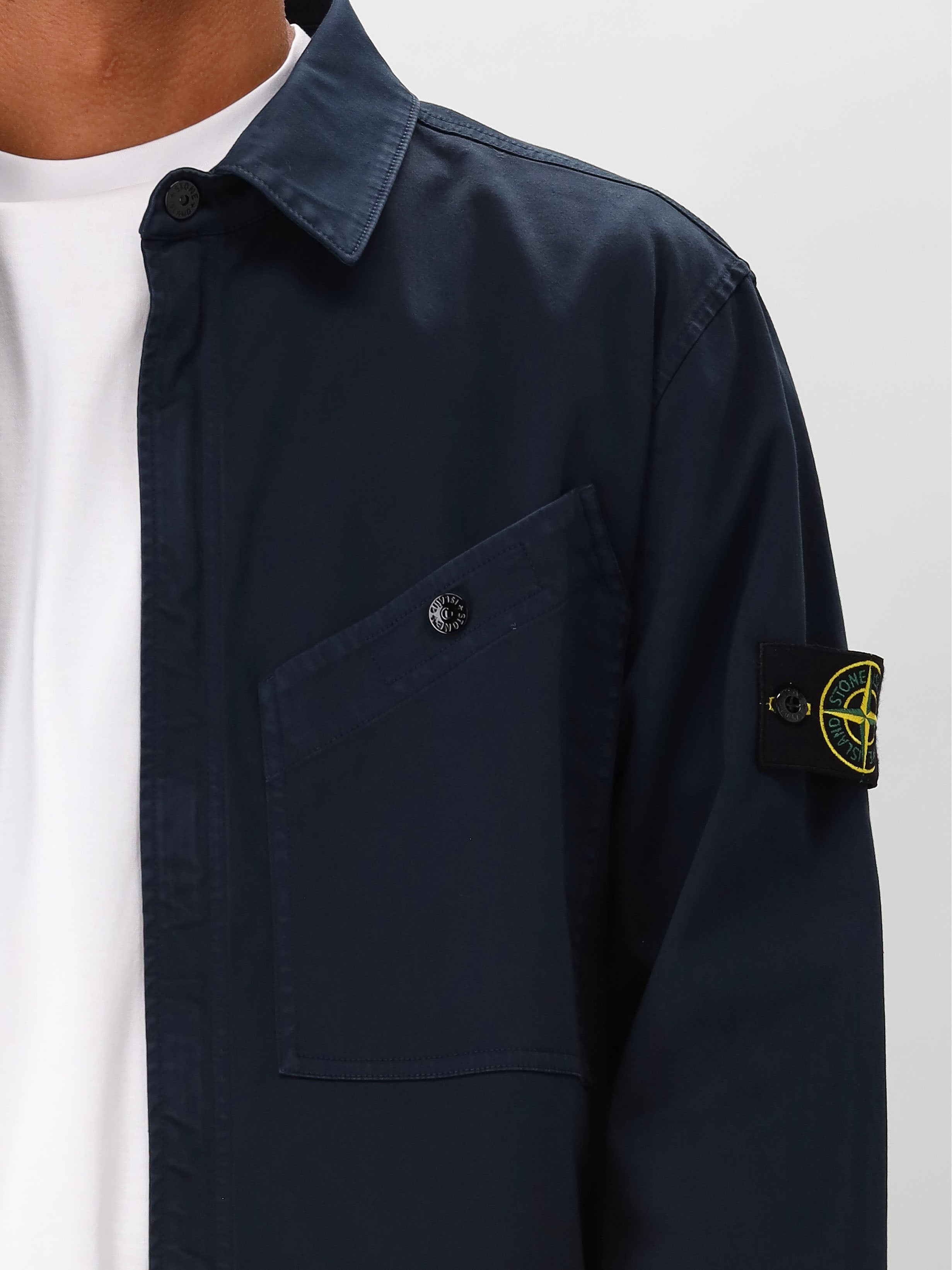 Stone Island Overshirt Blauw