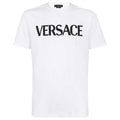 Versace White Embroidered Logo T-Shirt
