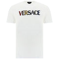 Versace White Embroidered Logo T-Shirt