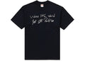 SUPREME WAKE THE WORLD TEE BLACK