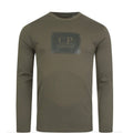 Kids CP Company Khaki Logo T-Shirt