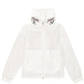 Kids Moncler Aidrian White Logo Jacket